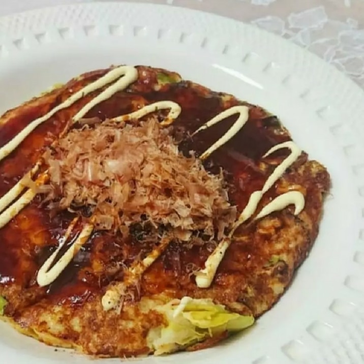 粉なし ヘルシー お好み焼き レシピ 作り方 By 腸活 管理栄養士 楽天レシピ